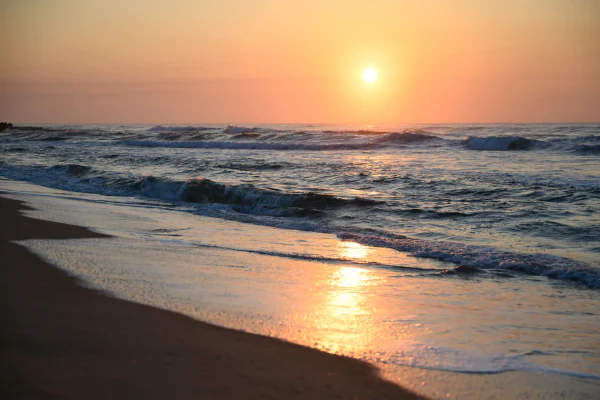 Sunrise over the sea at Salt Rock